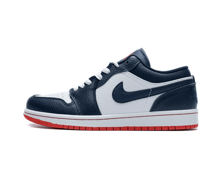 Men's Air Jordan 1 Low Obsidian Ember Glow Shoes