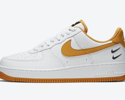 Men's Air Force 1 Low Double Mini Swooshes Yellow Shoes