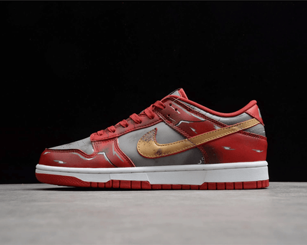 Men's SB Dunk Low Red Grey Shoes