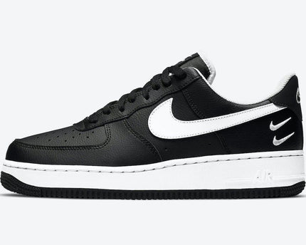 Men's Air Force 1 Low Double Mini Swooshes Black Shoes