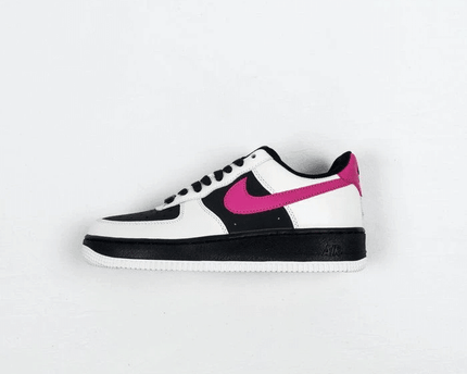 Men's Air Force 1 White Black Pink Shoes
