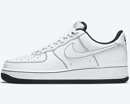 Men's Air Force 1 Low Black Contrast Stitching Shoes