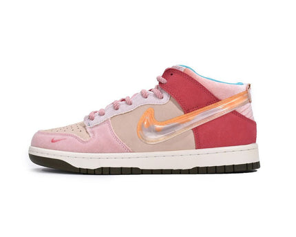 Men's Social Status x SB Dunk Mid Strawberry Milk Shoes