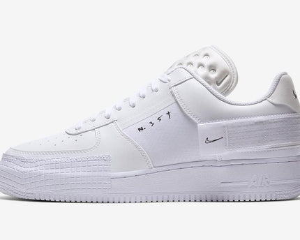 Men's Air Force 1 Type Crisp White Shoes
