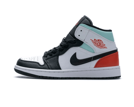 Men's Air Jordan 1 Mid GS Black Toe Shoes