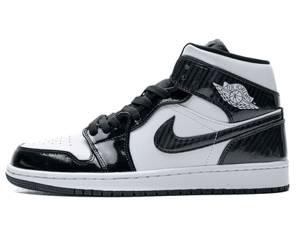 Men's Air Jordan 1 Mid All-Star Black White Shoes