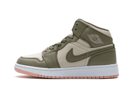 Men's Air Jordan 1 Mid GS Trooper Bleached Coral Shoes