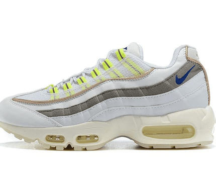 Men's Air Max 95 White Green Lace Shoes