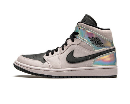 Men's Air Jordan 1 Mid Dirty Powder Iridescent Shoes