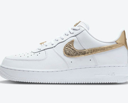Men's Air Force 1 Low Releasing Gold Foil Swooshes Shoes