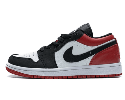 Men's Air Jordan 1 Low Black White Red Shoes