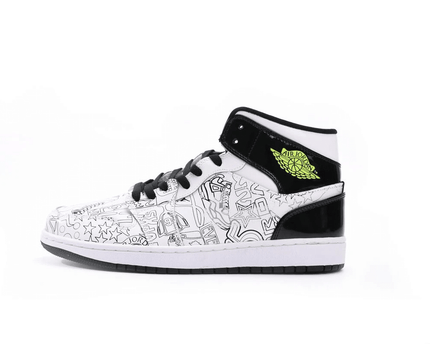 Men's Air Jordan 1 Mid SE GS DIY Shoes