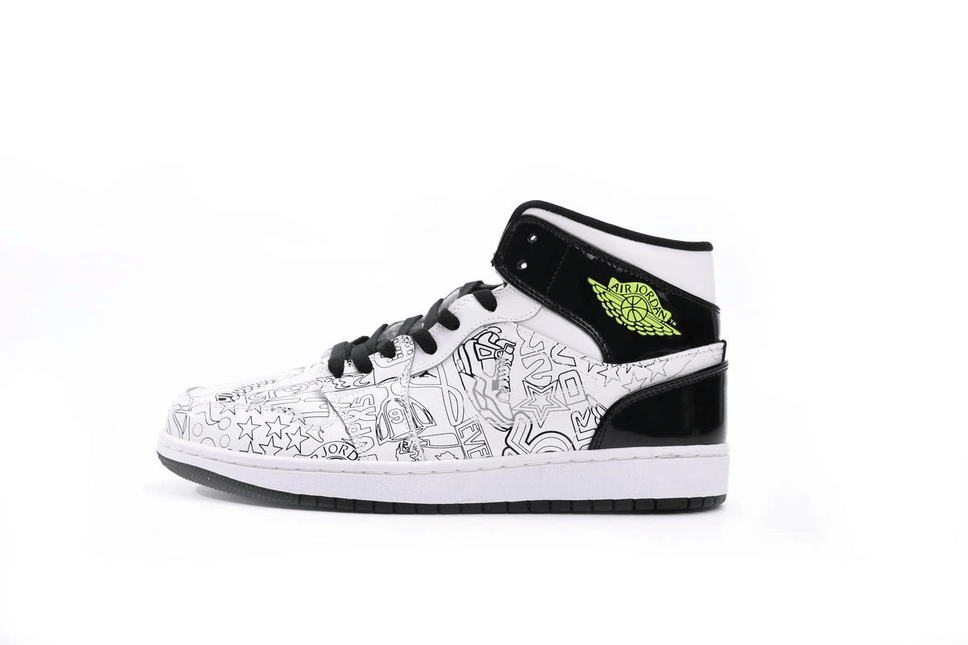 Men's Air Jordan 1 Mid SE GS DIY Shoes
