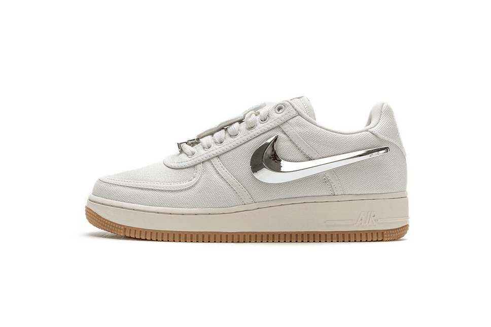 Men's Travis Scott x Air Force 1 Sail Shoes