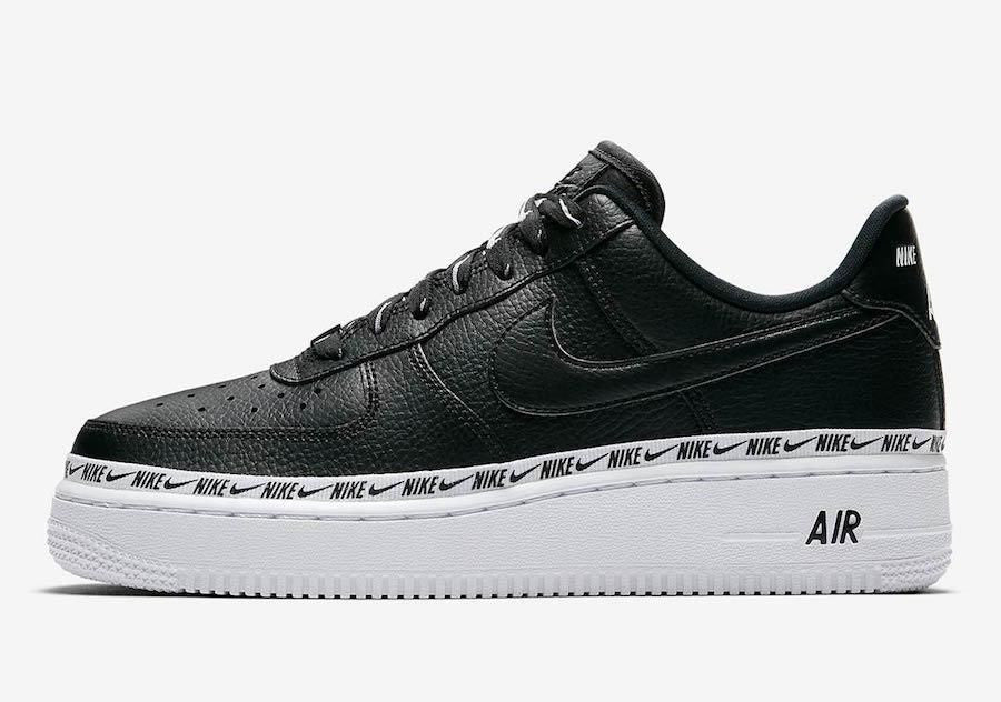 Men's Air Force 1 Low Ribbon Pack Black Shoes