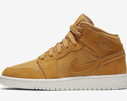 Men's Air Jordan 1 Wheat White Shoes