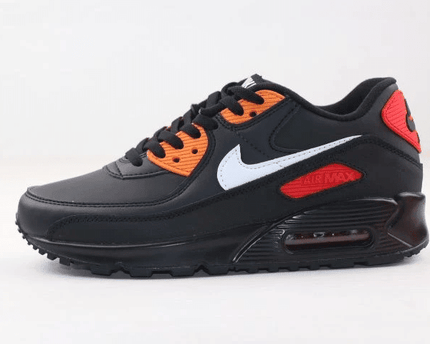 Men's Air Max 90 Black Orange Shoes