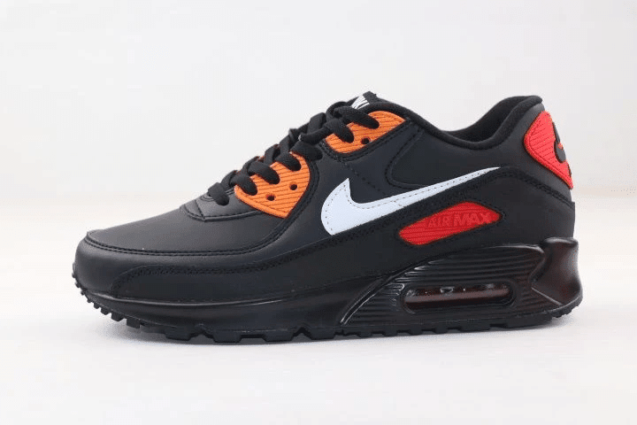 Men's Air Max 90 Black Orange Shoes
