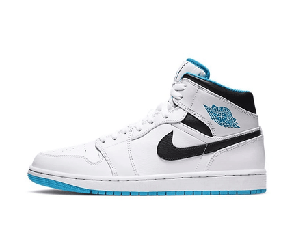 Men's Air Jordan 1 Mid Laser Blue Shoes