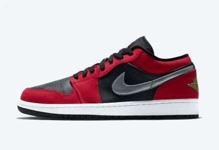 Men's Air Jordan 1 Low Black Gym Red Shoes