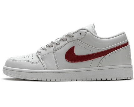 Men's Air Jordan 1 Low Milk White Red Shoes