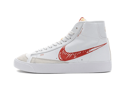 Men's Blazer Mid 77 Scribble Red Shoes