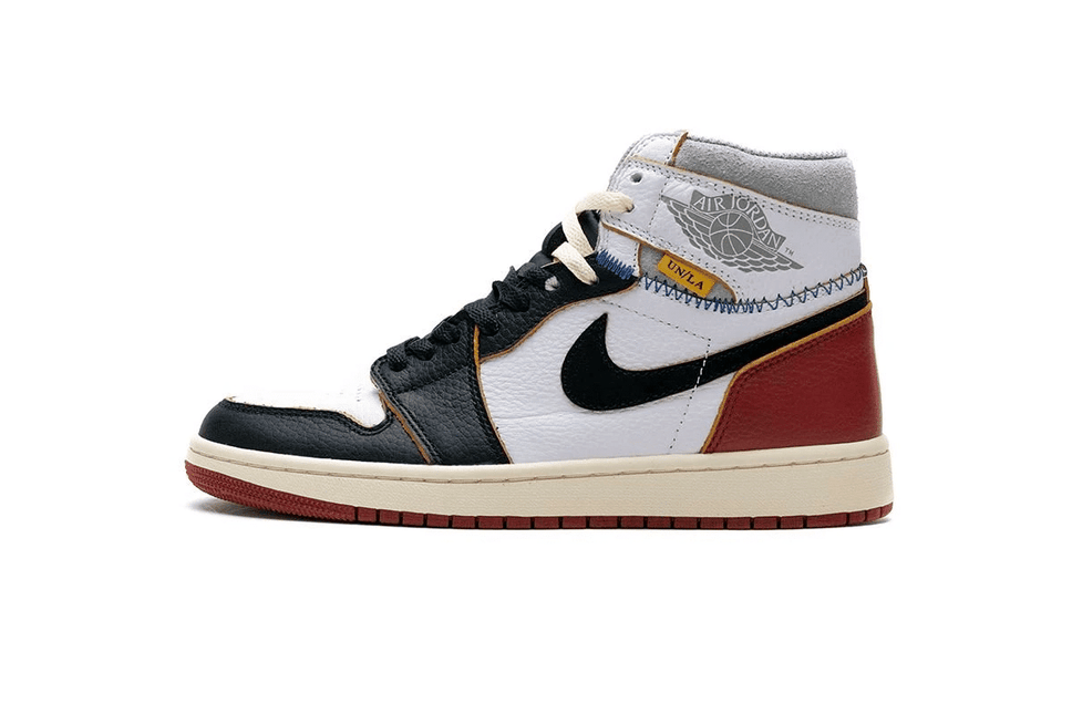 Men's Air Jordan 1 High Union Los Angeles Black Toe Shoes