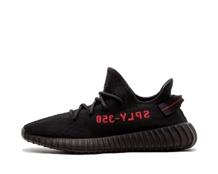 Men's Yeezy Boost 350 V2 Black Red Shoes