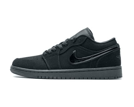 Men's Air Jordan 1 Low Triple Black Shoes