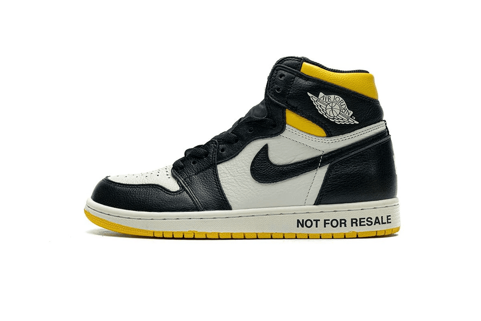 Men's Air Jordan 1 NRG OG High Not For Resale Varsity Maize Shoes