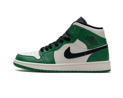 Men's Air Jordan 1 Mid Pine Green Shoes