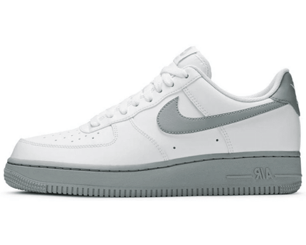 Men's Air Force 1 White Grey Sole Shoes