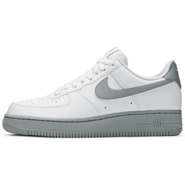 Men's Air Force 1 White Grey Sole Shoes