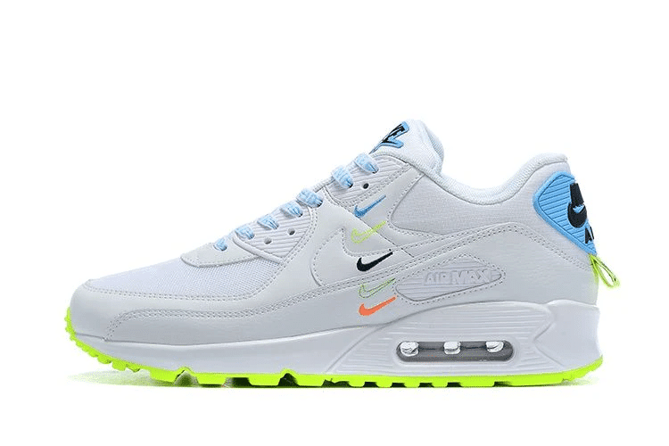 Men's Air Max 90 White Green Shoes