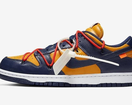 Men's Dunk Low Off White University Gold Shoes