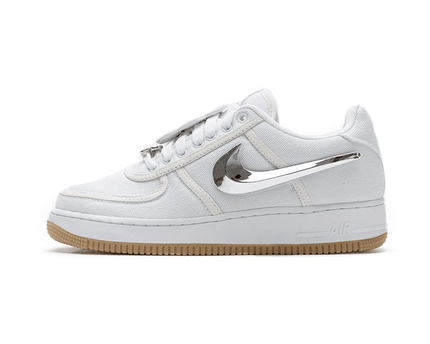 Men's Travis Scott x Air Force 1 White Shoes