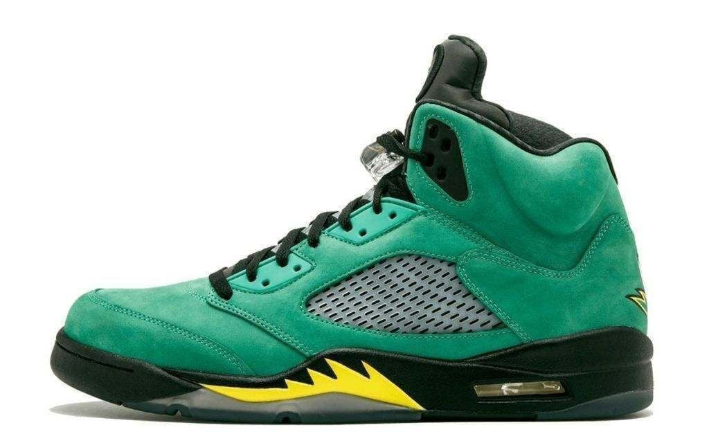 Men's Air Jordan 5 Oregon Ducks Shoes