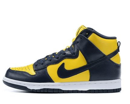 Men's SB Dunk High Yellow Navy Shoes