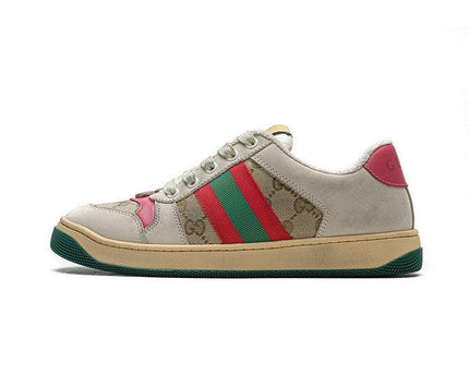 Men's Gucci Tennis 1977 Print Red Sneaker Shoes