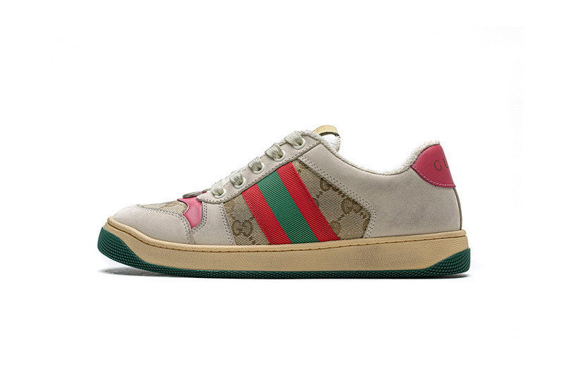 Men's Gucci Tennis 1977 Print Red Sneaker Shoes