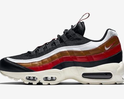 Men's Air Max 95 Pull Tab Navy Brown Red Shoes