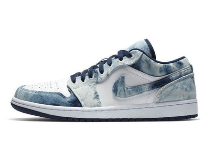 Men's Air Jordan 1 Low Washed Denim Shoes