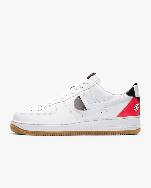 Men's Air Force 1 '07 LV8 White Crimson Gum Shoes