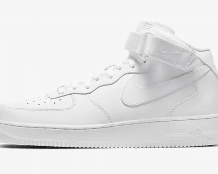 Men's Air Force 1 Mid Triple White Shoes