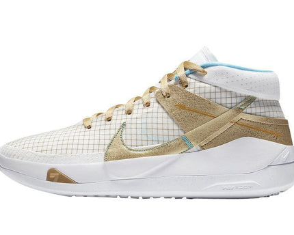 Men's KD 13 EYBL White Gold Shoes