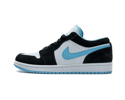 Men's Air Jordan 1 Low White Black Jade Shoes