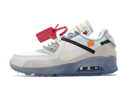Men's Off White x Air Max 90 All White Shoes
