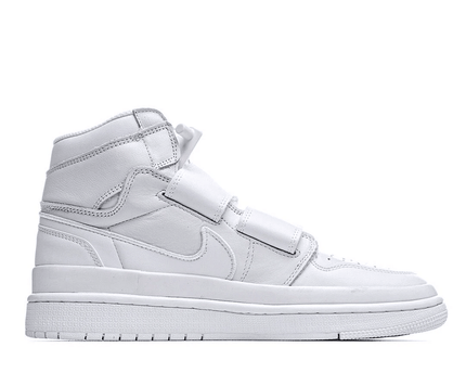 Men's Air Jordan 1 High Double Strap Full White Shoes
