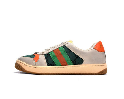 Men's Gucci Screener Green Red Sneaker Shoes