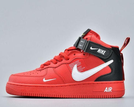 Men's Air Force 1 Mid Utility University Red Shoes